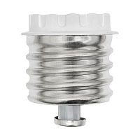 Патрон-переходник ASD Е40/Е27 короткий  белый картинка 